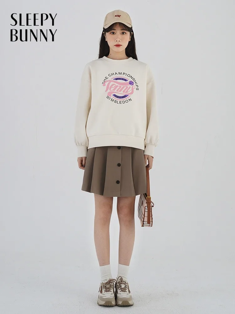 Lady Pleated A-Line Skirt Women High-Waist Mini Skirt Elegant Button-Front Slim Fit Chic Versatile Short Outfit for Daily Wear