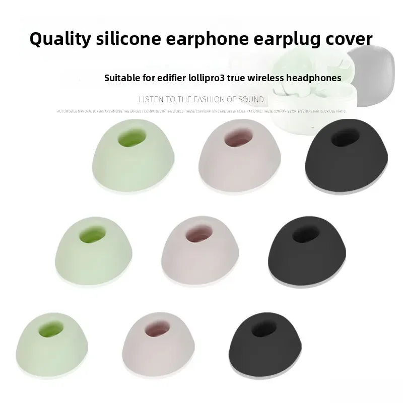 

Silicone Ear Tips (S/M/L) + Bud Sleeves Bundle For Edifier Lolli Pro3 Headphones ， Soft Dustproof & Shockproof，