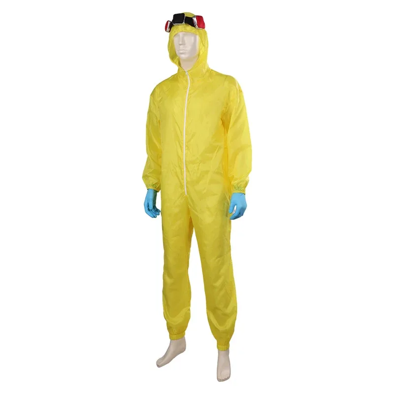 

asdh8@Disguise Jumpsuit Walter Cos White Game Breaking Cosplay Bad Cosume Outfits for Men Adult Boys Halloween Carnival Roleplay