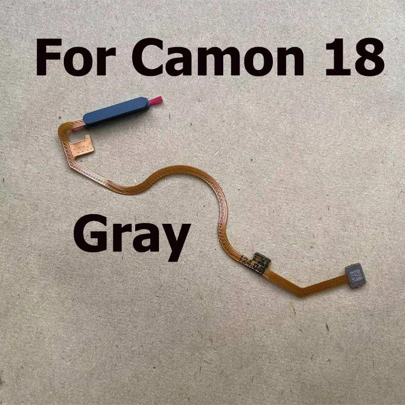 New Home Button For Tecno Camon 18 Fingerprint Sensor Menu Touch ID Scanner Ribbon Connector Flex Cable CH6 CH6n