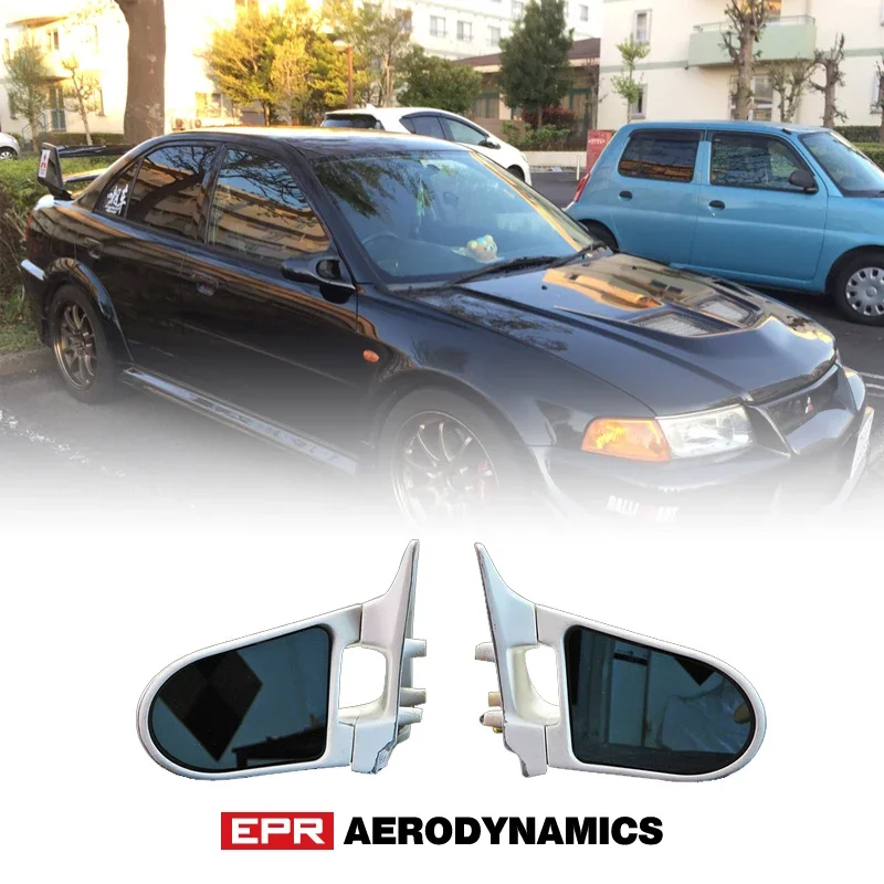 

For Mitsubishi Evolution Evo 5 6 CP9A FRP Fiber Glass Ganador Style Aero View Mirror Repalcement (Right Hand Drive Vehicle)