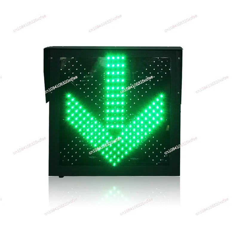 Expressway toll station red cross green arrow indicating signal light