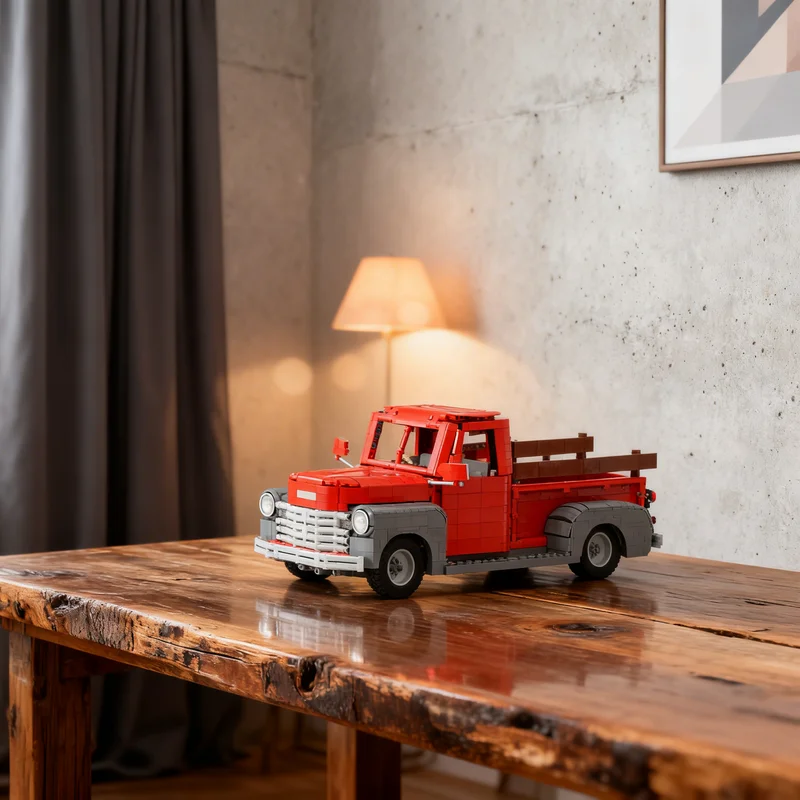 

2554pcs MOC Chevroleteed Advance Design Pickup Truck Technical Model Building blocks Architecture toy Christmas gifts Brick Kids