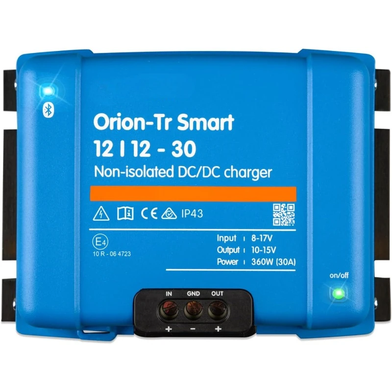 Orion-Tr Smart DC to DC Charger (Bluetooth) - 12/12-Volt 30 amp 360 Watt  Battery Charger for Dual Battery Systems