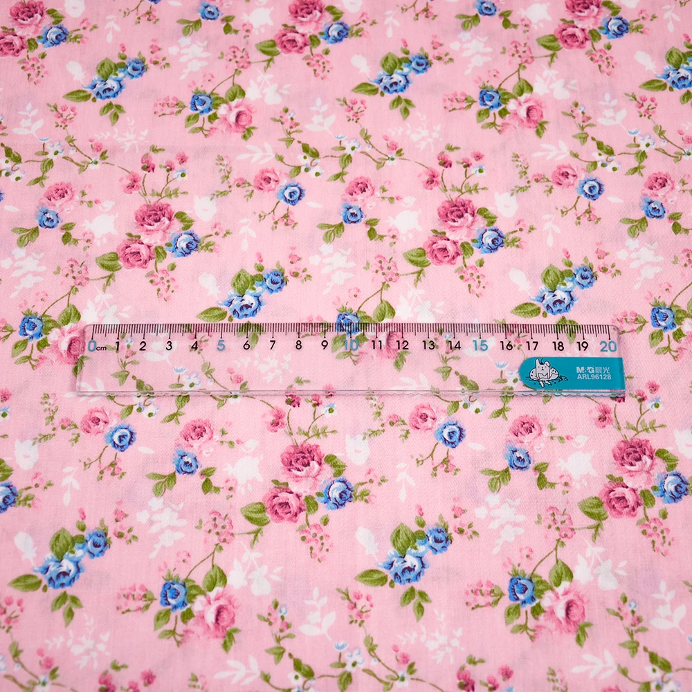 Teramila Rose Gedruckt Baumwolle Stoffe durch die Meter für Nähen Stoffe in Meter Freies Verschiffen, Bettwäsche Sets, quilts, Patchwork, Kleid – Detail 32