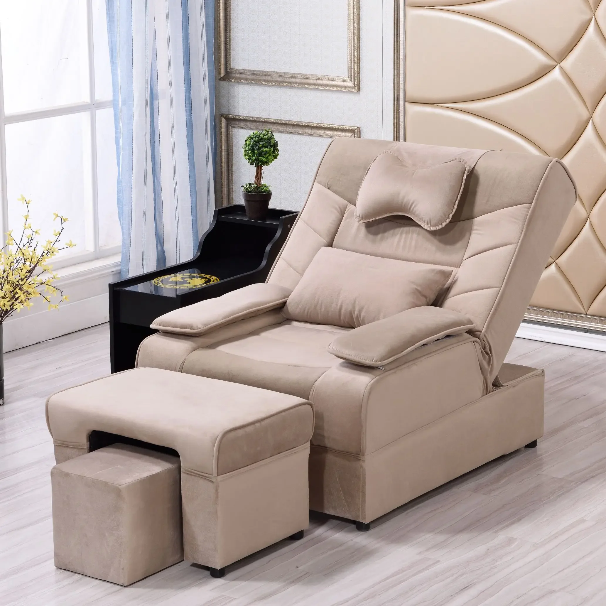 Speciality Spa Nail Pedicure Chair Ear Cleaning Adjust Sleep Pedicure Chair Comfort Taburete Pedicura Salon Furniture BL50PC