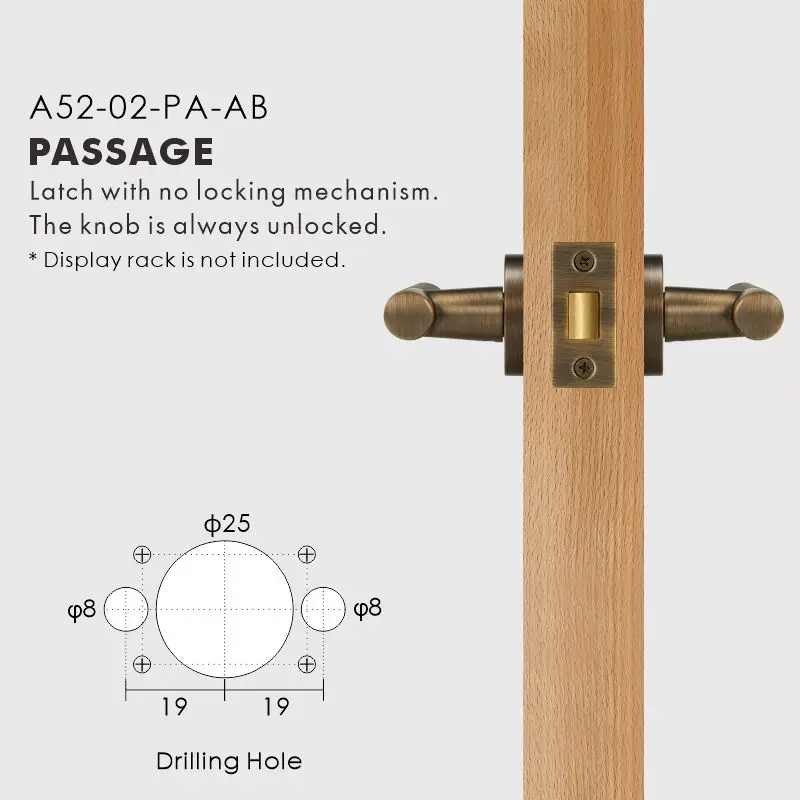 Nurlin Messing Kruis Gekartelde Binnendeurgreep Passage Privacy Set Insteekslot Duim Draai Deurhendel Set Antiek Brons