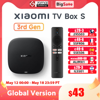 Global Version Xiaomi TV Box S 3rd Gen 4K Ultra HD Bluetooth 5.2 Wifi6 32GB ROM Google TV Google Assistant Smart Media Player