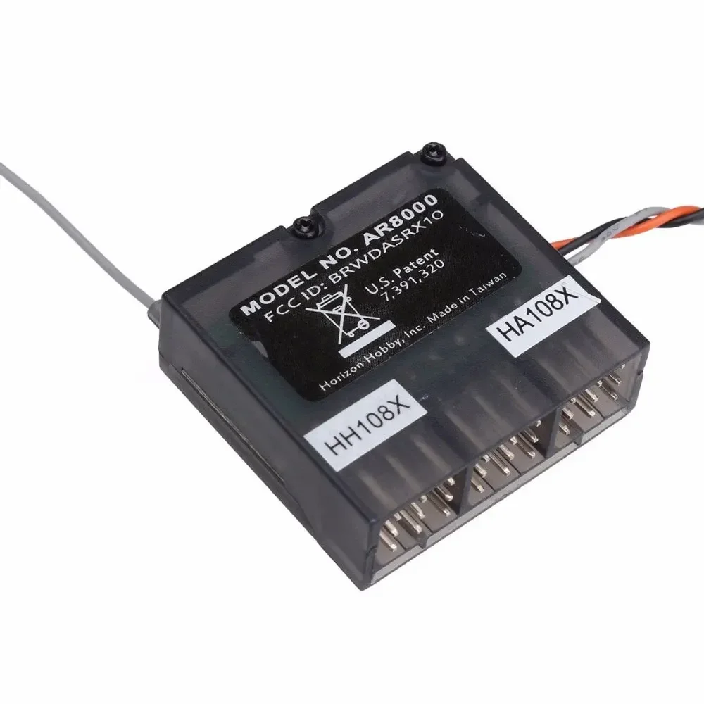 Spektrum AR8000 2.4GHz 8CH  Receiver Support DSM2 DSMX W/ Extended Satellite for JR Spektrum DX7s DX8 DX9 Dx18 Transmitter