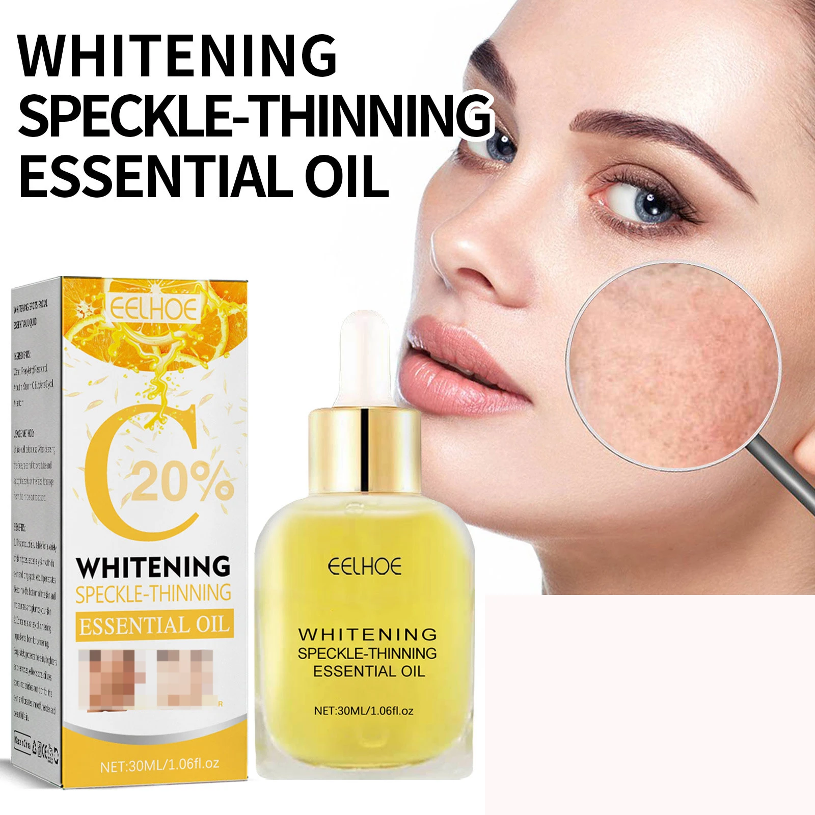 Freckle Whitening Serum Dark Spot Corrector Pigment Melanin Removal Moisturizing Brighten Face Essence Repair Skin Care Products