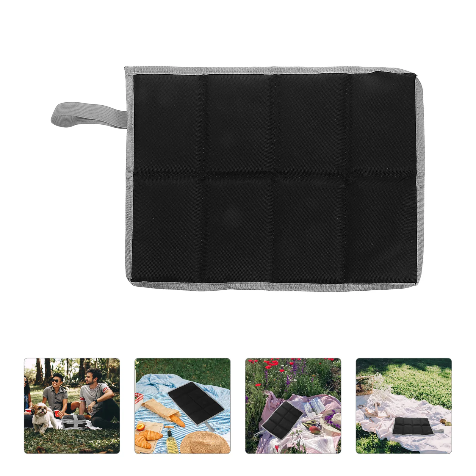 

1pc Waterproof Oxford Cloth Folding Cushion For Outdoor Picnic Camping Hiking Durable Moisture Resistant Portable Sitting Mat