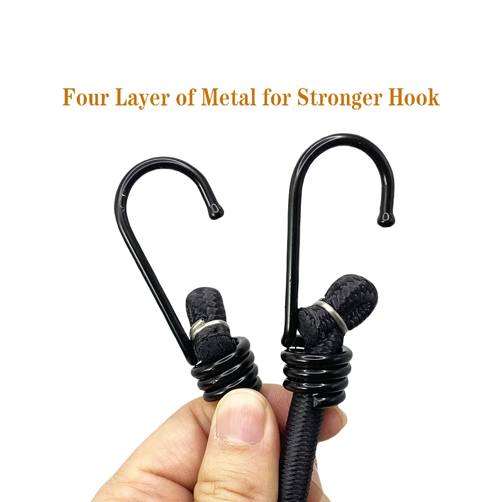 1/3/5Pcs 100cm/39.37inch Heavy Duty Extra Strong Outdoor Tent Elastic Rope Bungee Cords High Elasticity Latex Rope Elastic Strap