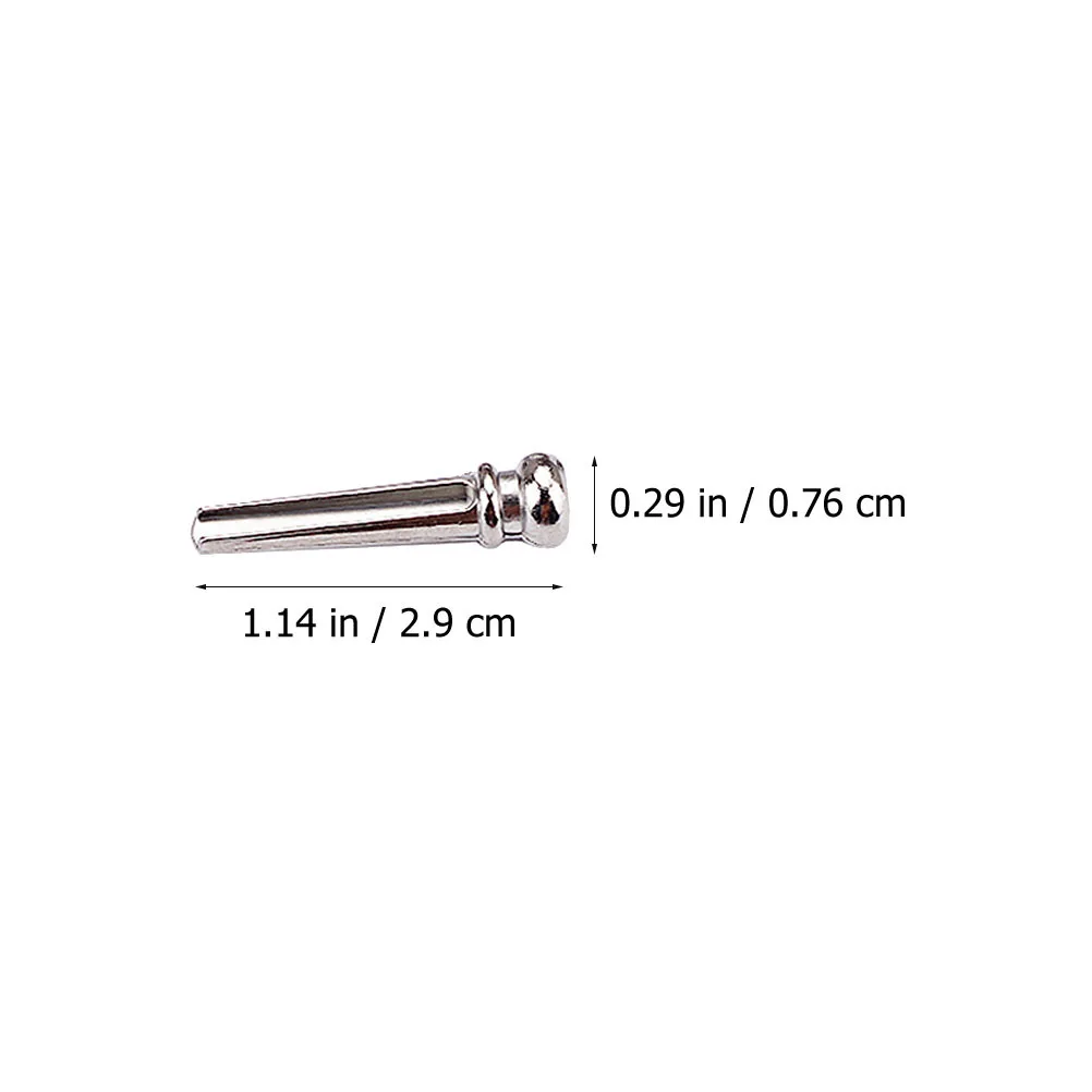 

6pcs Guitar Bridge Pegs Premium Metal String Studs For Acoustic Guitars Replacement Durable Rustproof Bridge Pegs