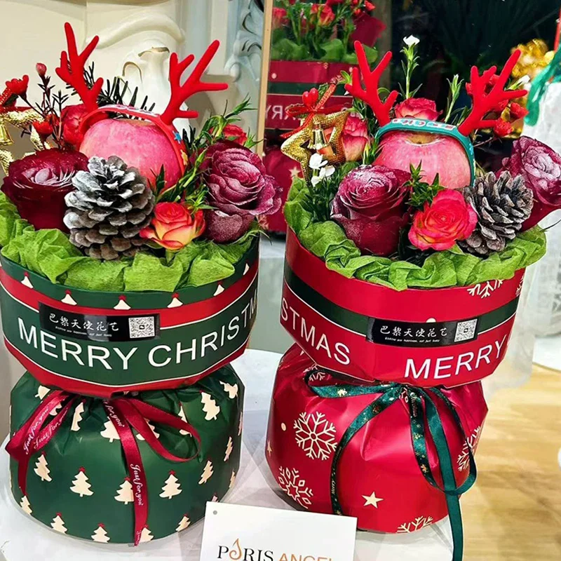 กระดาษห่อดอกไม้กันน้ำ 20 แผ่น ขนาด 57*57 ซม. สำหรับห่อช่อดอกไม้ ทำของขวัญคริสต์มาส DIY