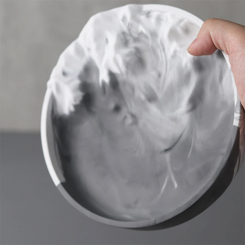 Mountain Shape Tray Silicone Mold Irregular Storage Tray Plaster Mould Epoxy Resin Jewelry Plate Crafts Casting Molds Home Decor
