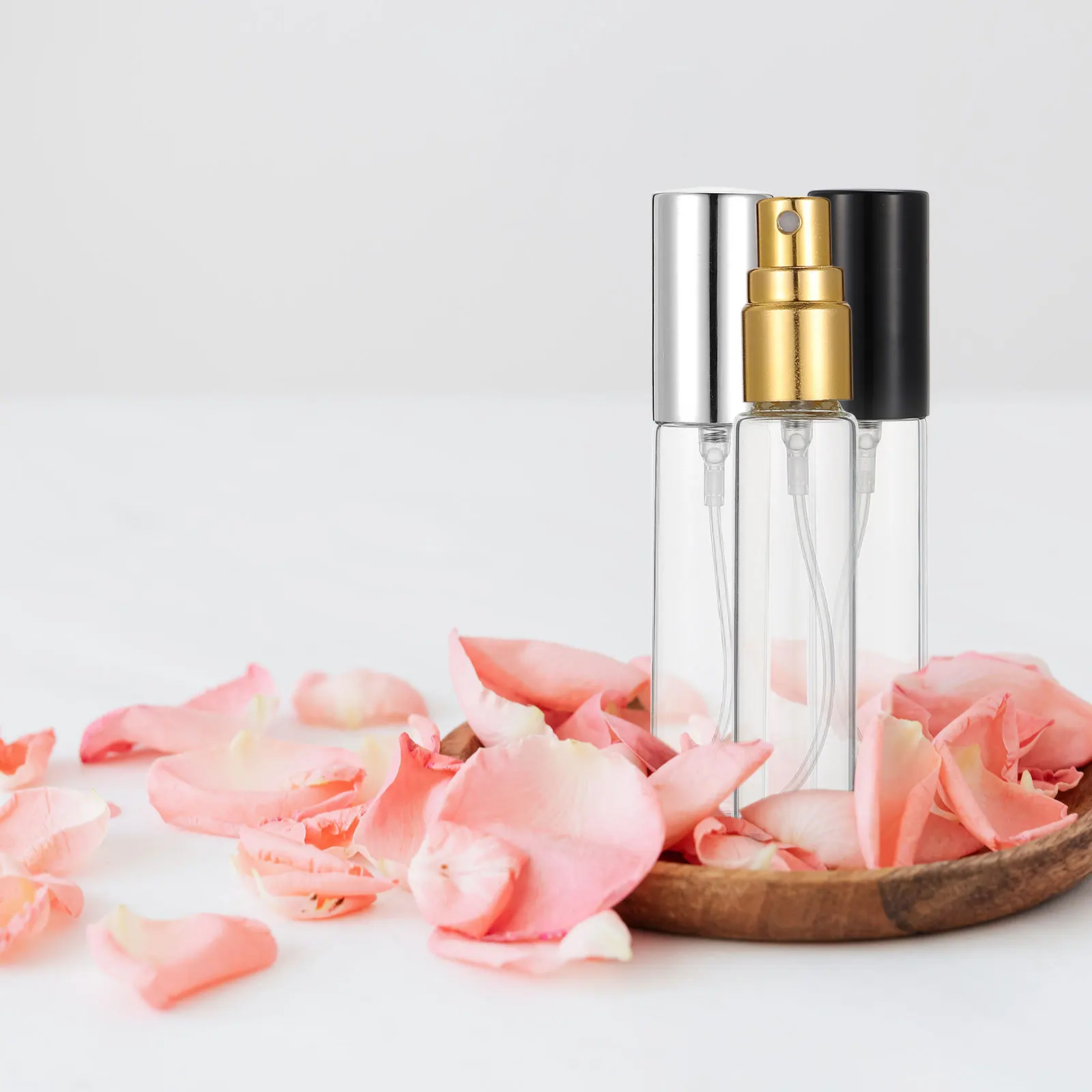 12 قطعة من زجاجات رذاذ العطور الزجاجية القابلة لإعادة الملء للسفر زجاجة رذاذ مانعة للتسرب وقابلة لإعادة الاستخدام للسفر بخاخ عطر زجاجي #1