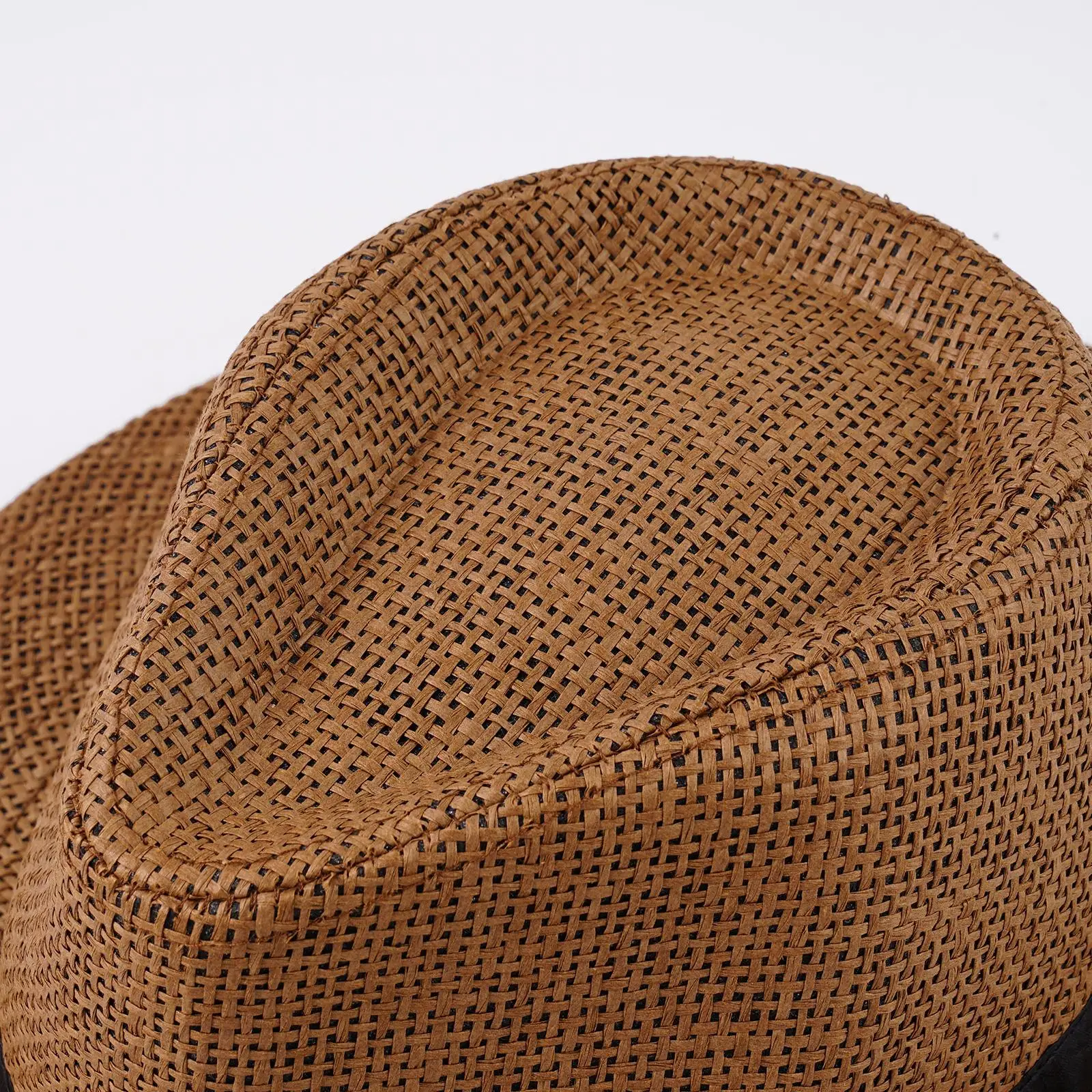 Men Summer Panama Straw Hat Natural Fashion Trendy Beach Sun Protection Hats Ribbon Casual Cowboy Outdoor Gangster Cap 2026 view 6