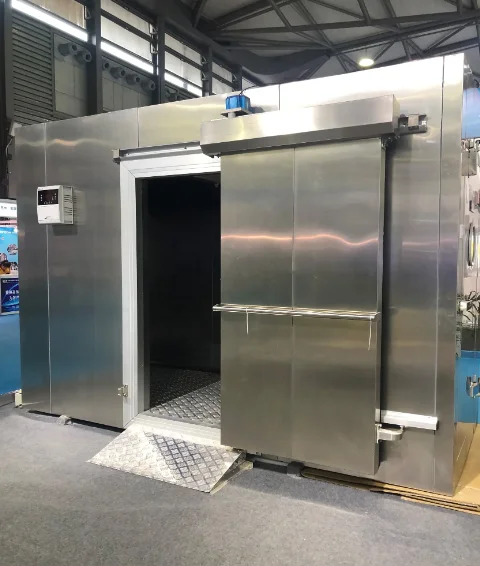 Contenitore per congelatore per celle frigorifere per pollo, contenitore per congelamento, stanza per attrezzature refrigerata