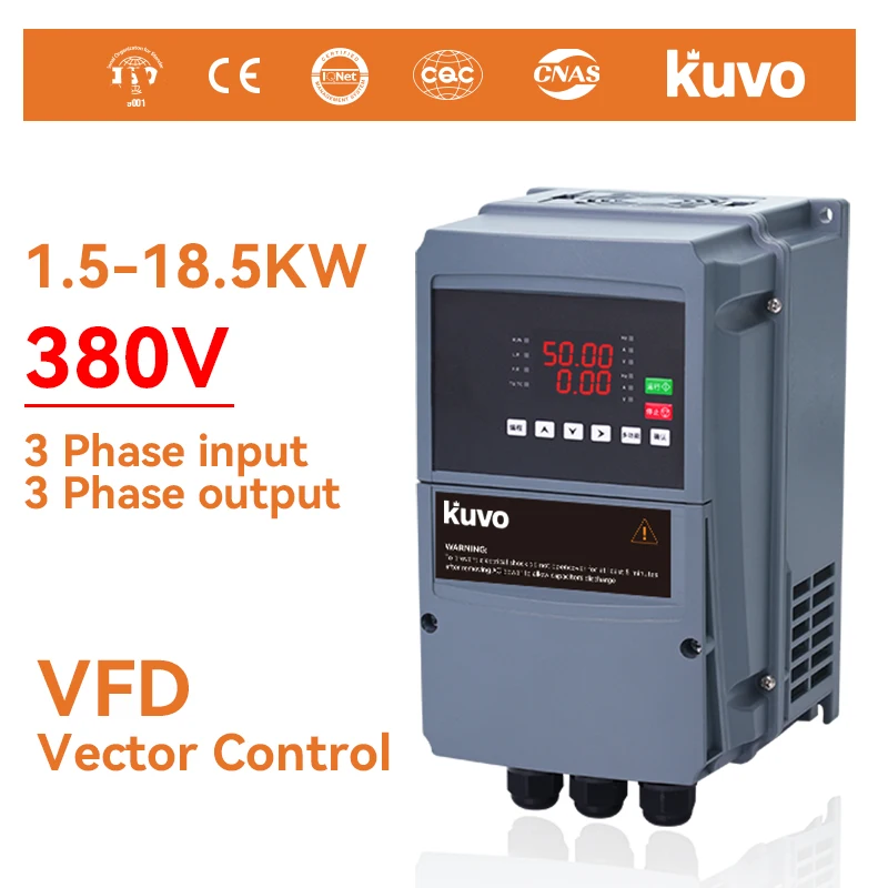 VFD 65M-1.5/2.2/3/4/5.5/7.5/11KW waterproof variable frequency drive three-phase 380V motor speed regulation