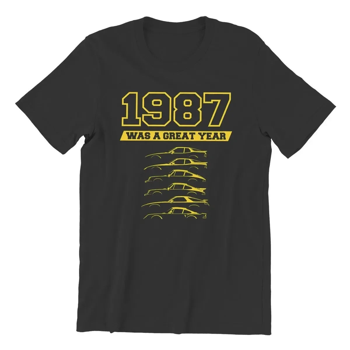 1987 Was A Great Year for Purscha SilhouetteHistory Men TShirt Crewneck Short Sleeve Cotton T Shirt Funny Top Quality Gift Idea