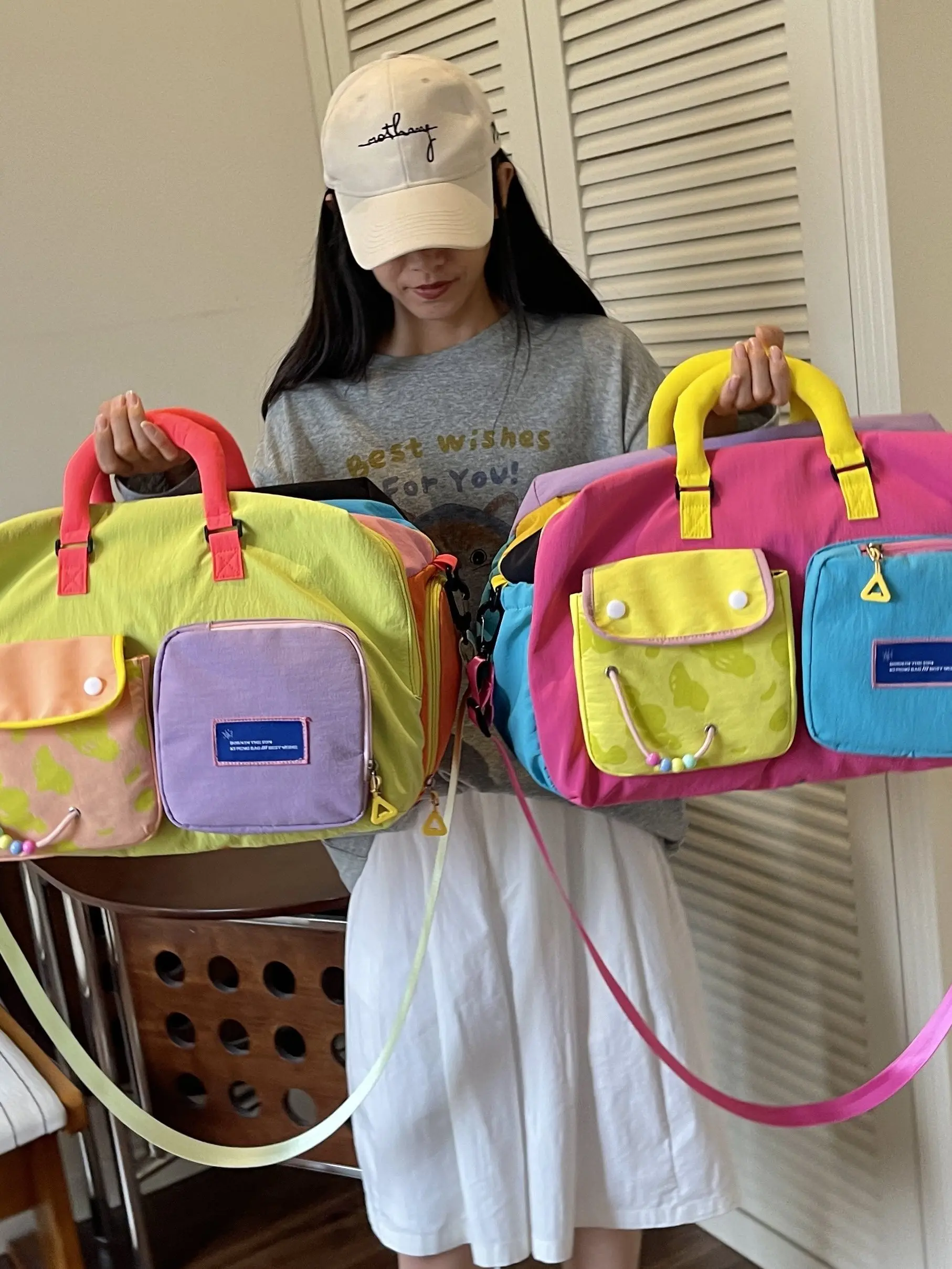 large-capacity-casual-travel-handbag-for-women-fashionable-trendy-brief-business-trip-handbag-nylon-material-youth-suitable
