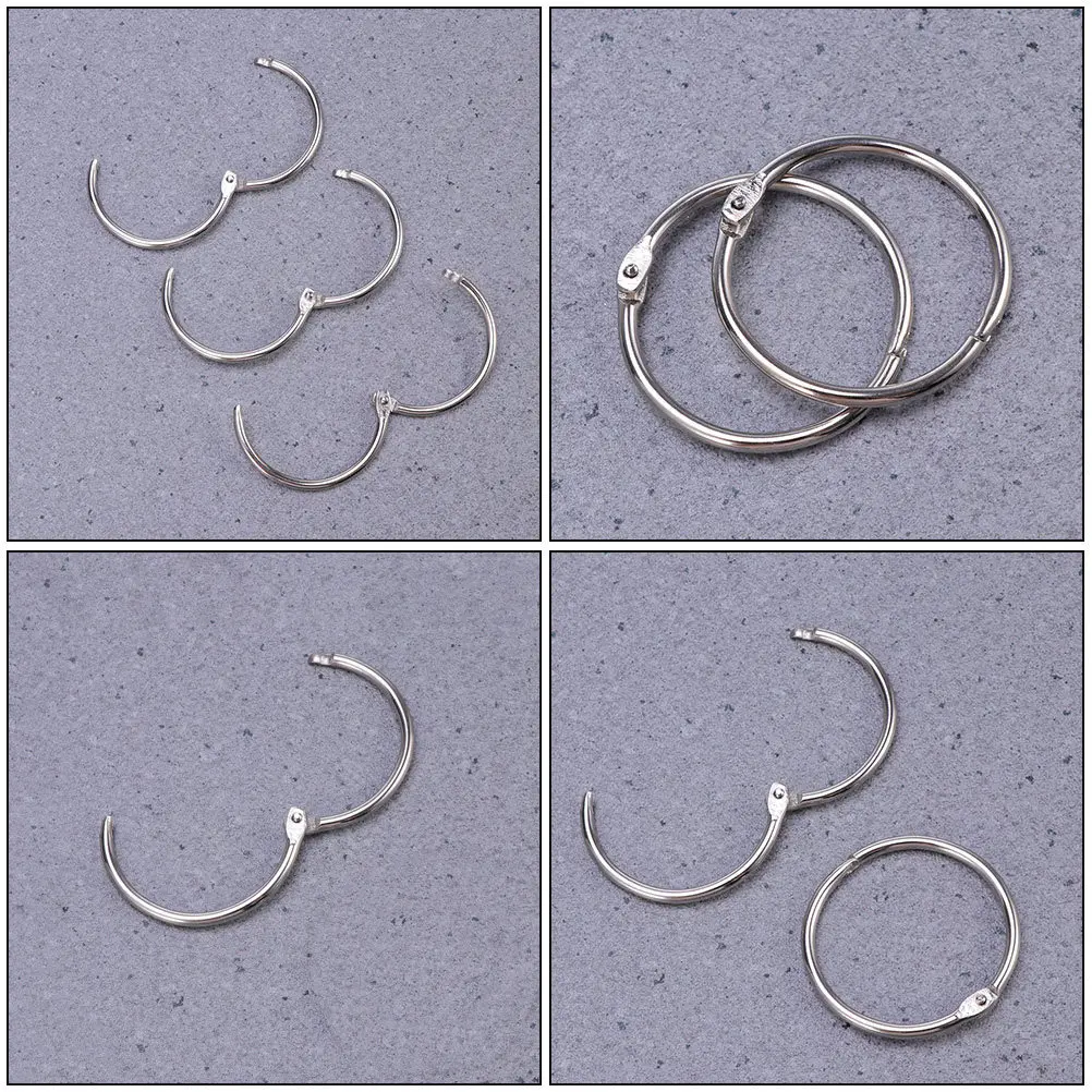 Binder Rings Loose Leaf Book Rings for Notebooks Albums Flash Cards and Key Organization
