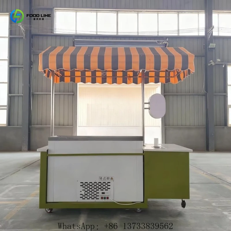 

WholesaleCustomized Mobile Ice Cream Truck Commercial Ice Cream Machine Display Freezer Mobile Coffee Shop Food Trailer