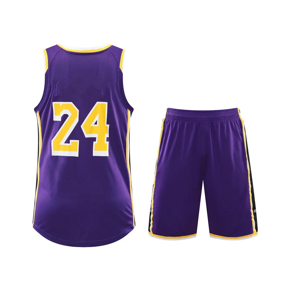 NEW 24/25 American Men sports kit BRYANTES Fans Basketball Jerseys kids game team Short sleeve uniform training Vest and shorts