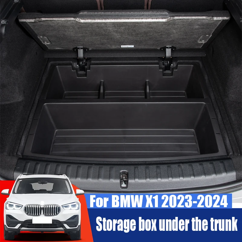 ABS material trunk storage box partition storage trunk storage box For BMW X1 2023 2024