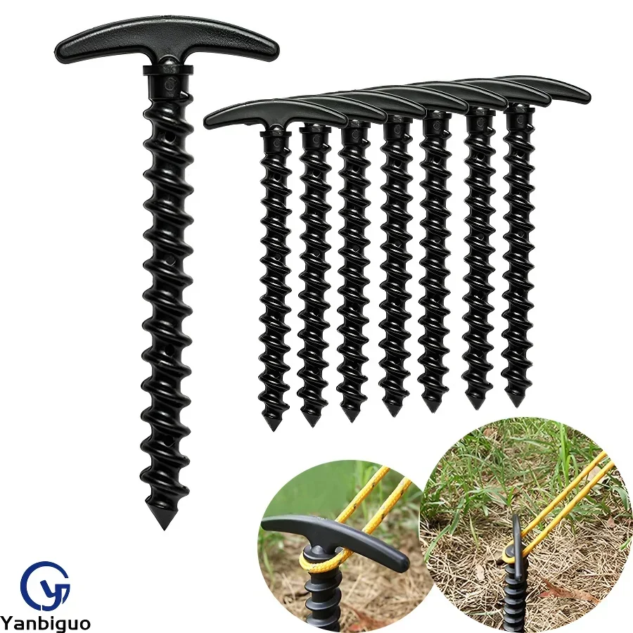 

Tent Stakes 10 Pack Plastic Ground Anchors Tent Pegs,Perfect For Camping Hiking Tent Outdoor Camping Pegs Screw