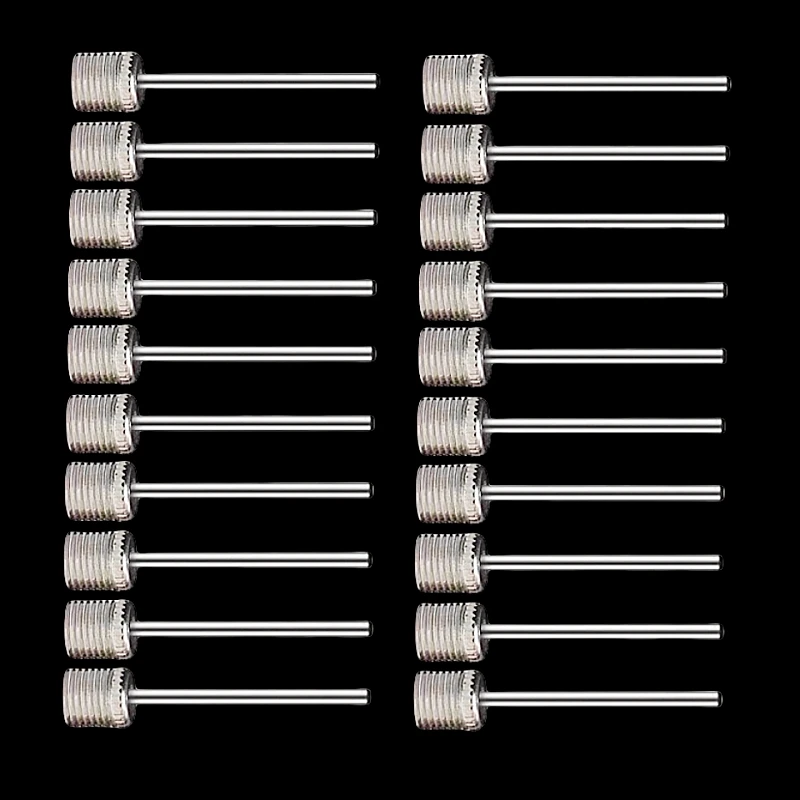 New Sport Ball Inflating Pump Needle For Football Basketball Soccer Inflatable Air Valve Adaptor Stainless Steel Pump 10/20PCS