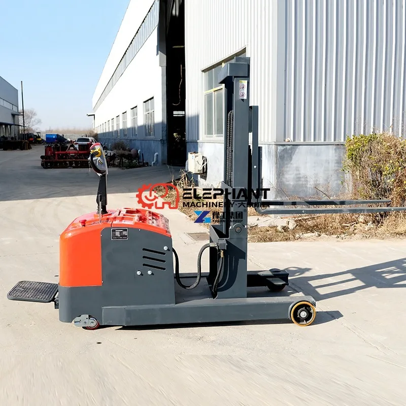 Energy-saving Electric Powered Stacker Lift Forklift 1.5 Ton Rated Loading Capacity Compact Design Logistics Lifting Machine