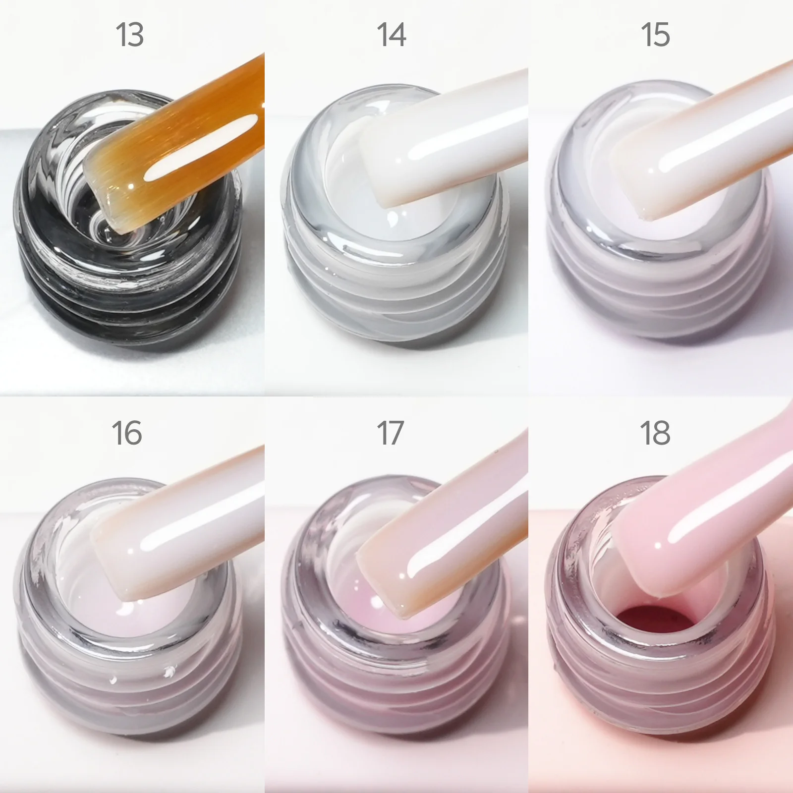 CANNI UV Construction Gel Fast Builder Nagelgel in der Flasche HEMA TPO FREE Jelly Pink Nude Color Semi Permanent Soak Off UV LED Gel – Detail 7