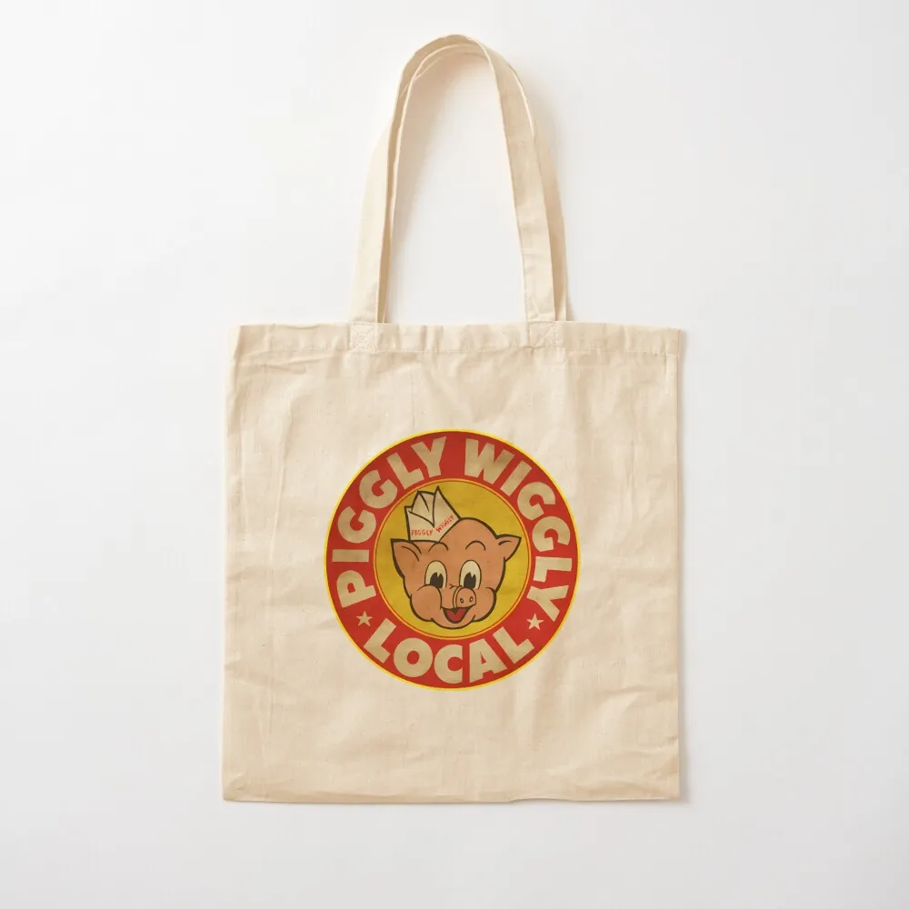 Piggly Wiggly Local Yellow Style Tote Bag حقائب للنساء حقائب هدايا حمل الحقائب حقيبة جمالية مخصصة