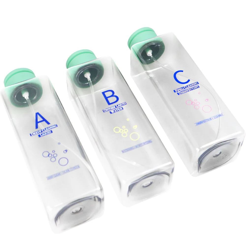 زجاجات بديلة لآلة التجميل RF ذات الفقاعات الصغيرة والأكسجين الهيدروجيني H2O2 - مجموعة زجاجات جلدي عالمية مكونة من 3 قطع للبشرة #3