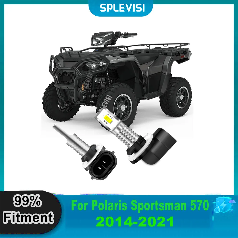 

12v 881 LED Headlight Bulbs Cost-Effective with OEM Service For Polaris Sportsman 570 2014 2015 2016 2017 2018 2019 2020 2021