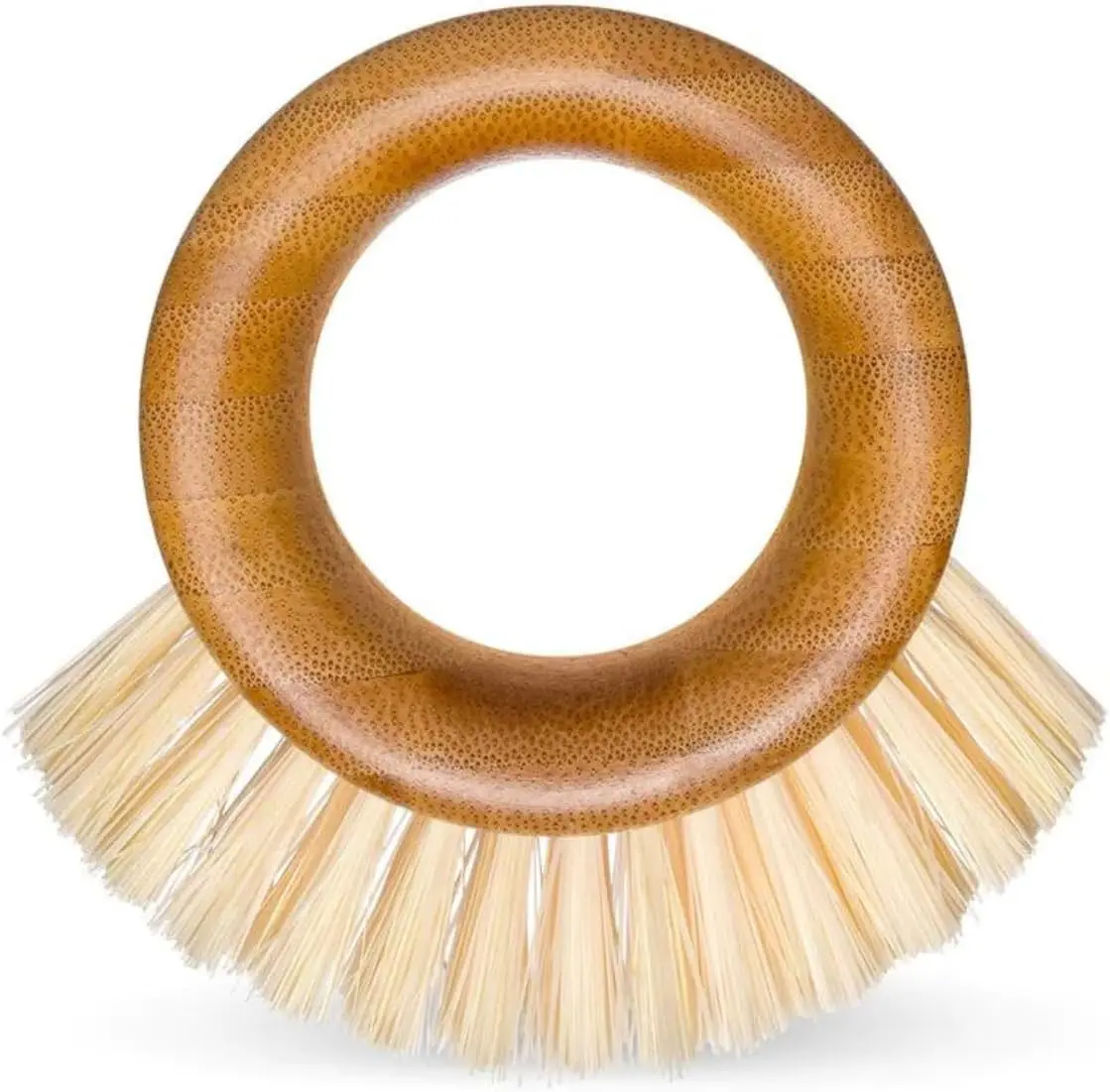 

Full Circle The Ring Bamboo Vegetable and Fruit Cleaning Brush - A Versatile Scrubber for Food, Including Potatoes, Mushrooms, a
