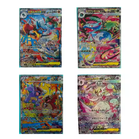 1pcs Pokemon PTCG Diy Mega Lucario Mega Venusaur Kangaskhan Self Control Collect Signature Trading Flash Card Anime Cartoon Gift