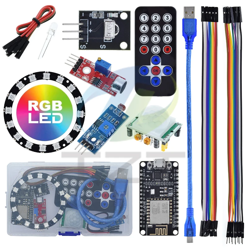 esp8266-starter-kit-para-arduino-kit-led-anel-tira-rgb-24-bits-ws2812b-som-musica-reativa-relogio-analogico-aviso-deteccao-flas