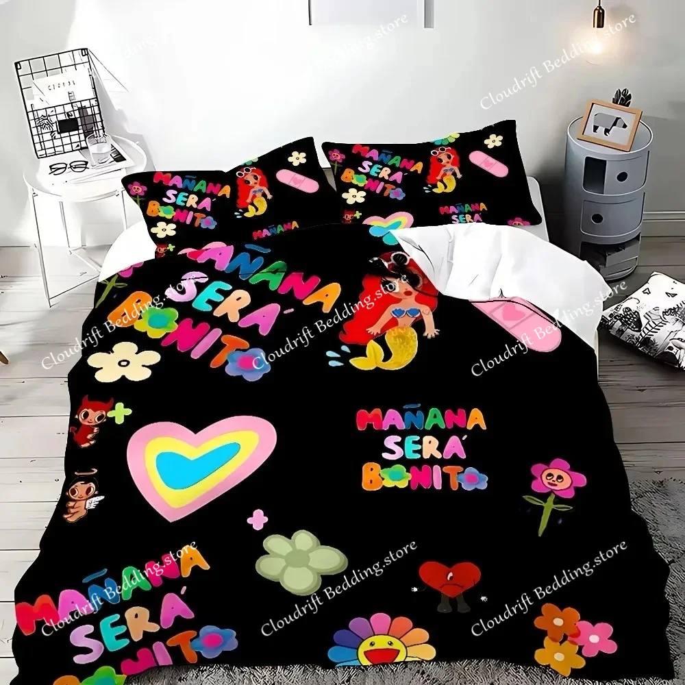 Exquisite 3D Karol G New Album Cover Manana Printing Bedding Set Duvet Cover Comforter Bed Youth Kids Girl Boys Gift