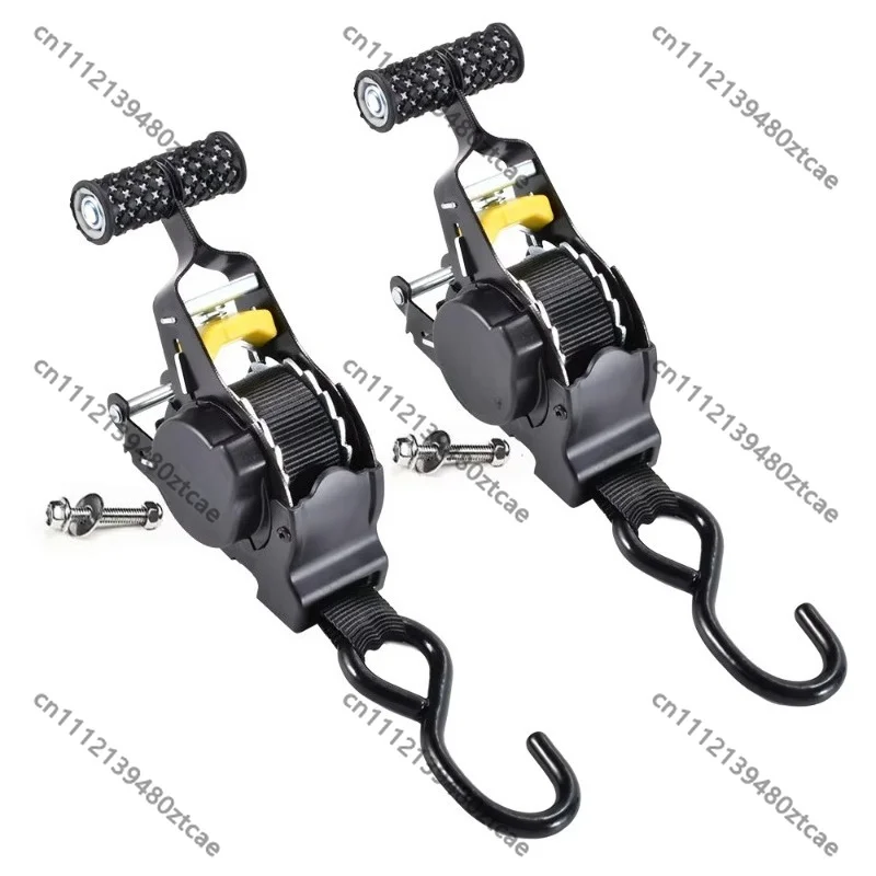 

1 Inch 10ft Marine Beam Tie Down Belt Self Retracting Automatic Ratchet Strap For Boat Fixing