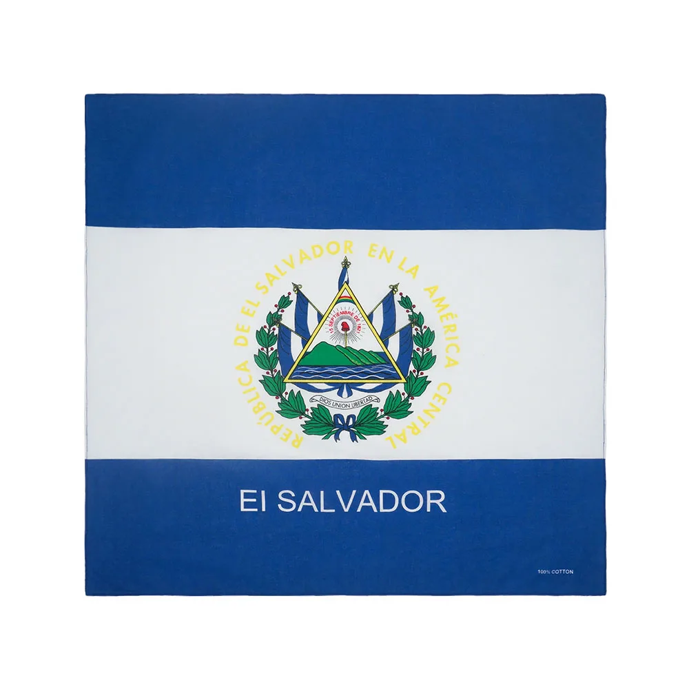 100% Katoen Bandana Jamaica Haiti Dominica Barbados St. Kitts Guyana Nationale Vlaggen Punk Sjaal Rijden Hoofdband Dansende Haarband