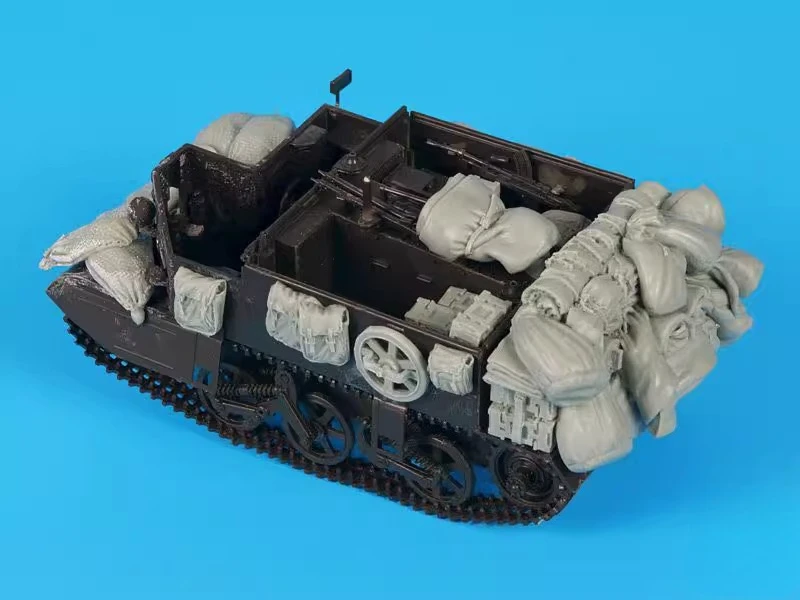 Set di accessori per carrier Bren per serbatoio modello in resina fusa 1:35 di alta qualità Set di parti n. 2 Set di impilabili non verniciato