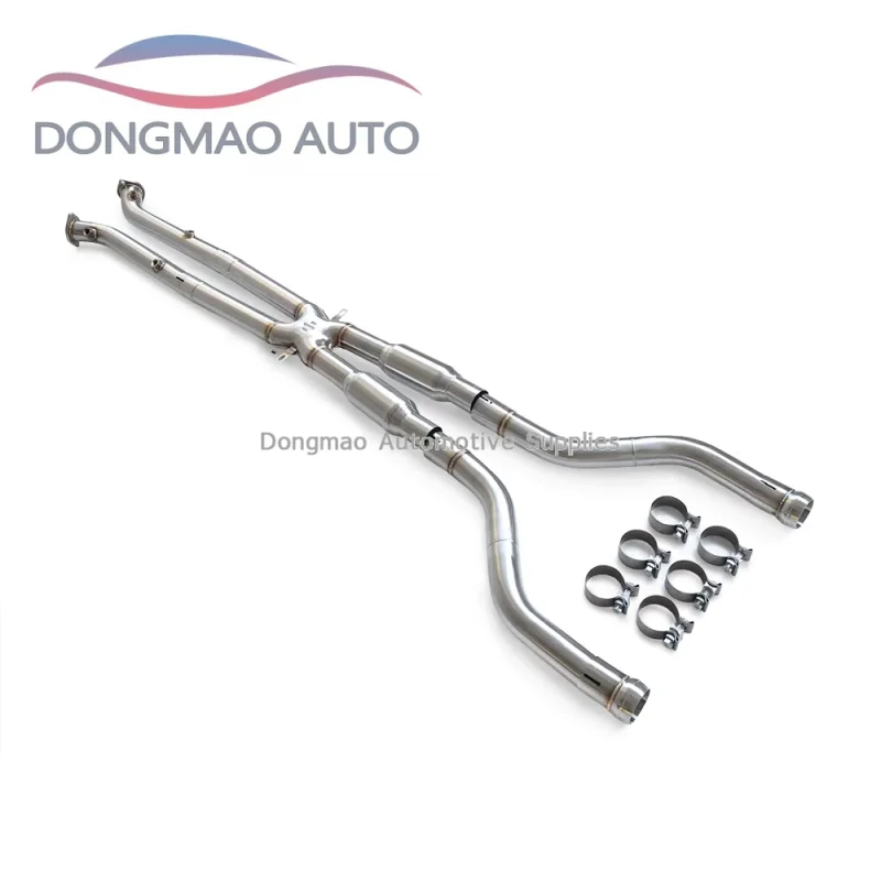 For BMW M3 E90 E92 E93 4.0l 2007-2013 stainless steel performance exhaust pipe resonator sports exhaust middle pipe