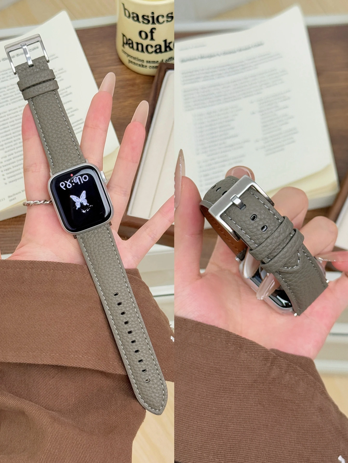 Leder-Schlaufenarmband für Apple Watch Serie Ultra 11/10/9/8/7/6/5/4/3/2/1 SE 38mm 40mm 41mm 42mm 44mm 45mm 46mm 49mm Armband – Detail 13