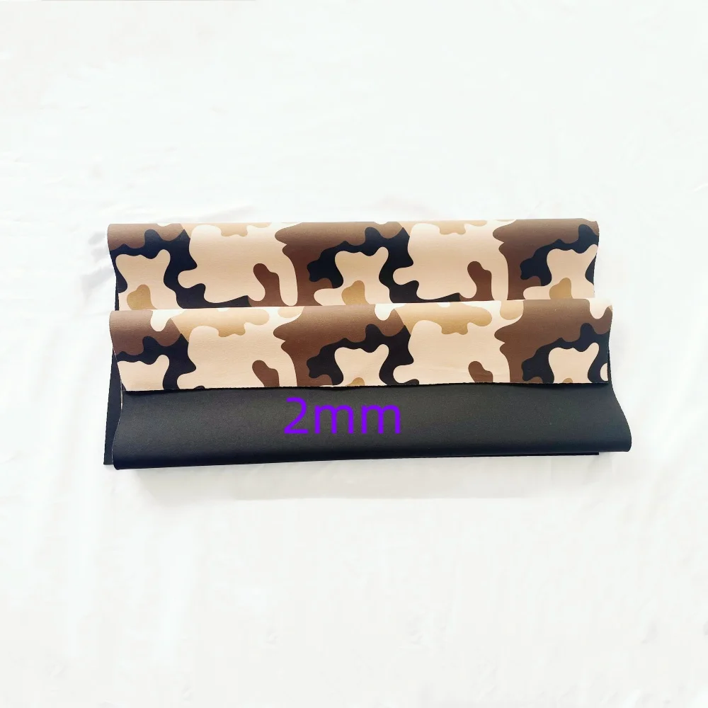 2mm thick camouflage neoprene waterproof and windproof SBR wetsuit stretch fabric sewing fabric stretch tricot bag