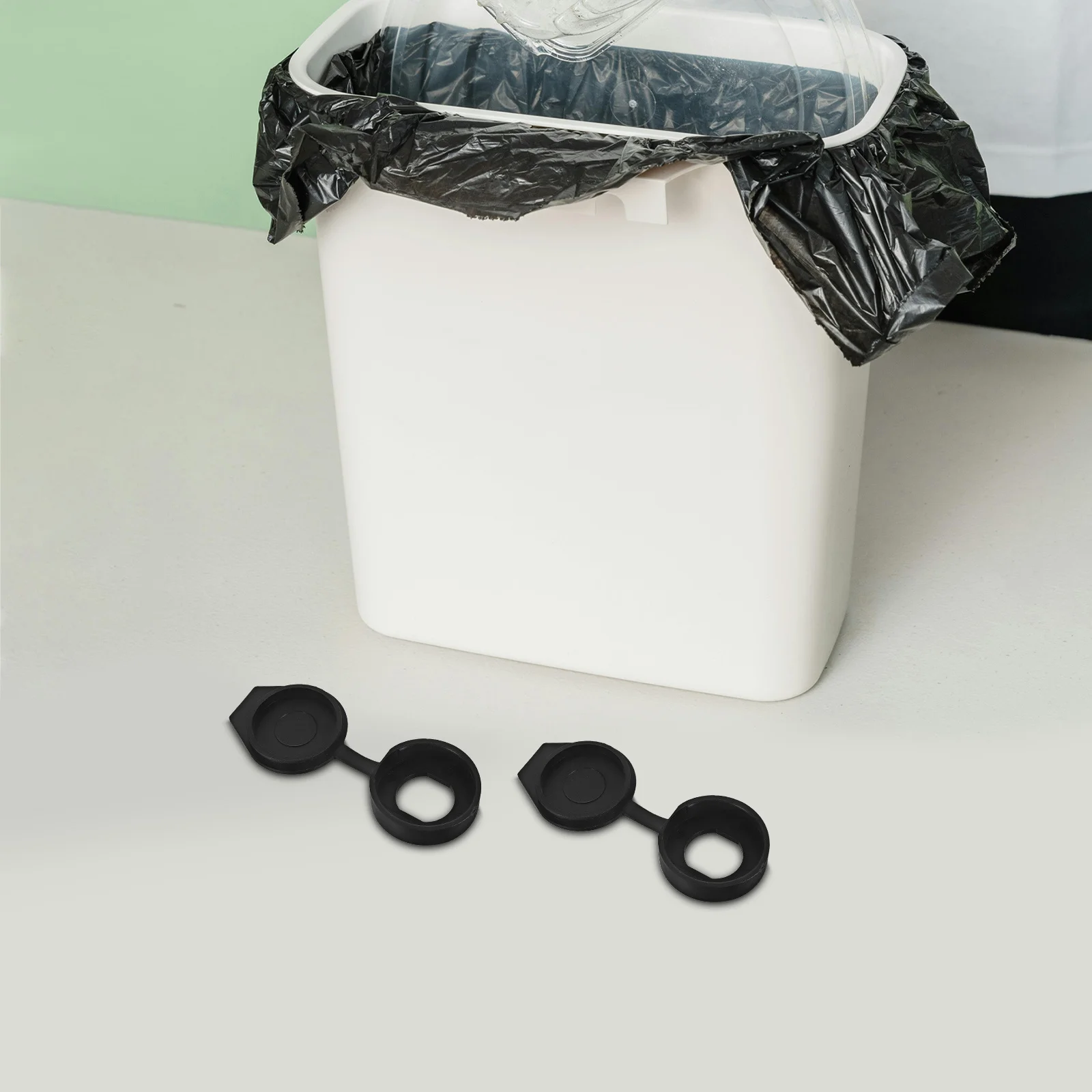 

6pcs Plastic Rain Cover For Trash Bin Waterproof Lock Protector Flexible Cabinets Distribution Boxes