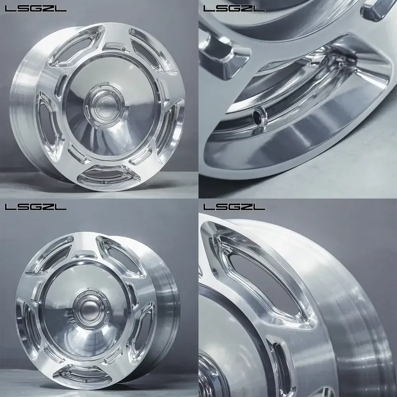 i LSGZL Customize Forged Wheel Polished 18 20 22 26 Inch Wheel 5x112 5x114.3 5x120 6x139.7 Passenger Car Wheels for