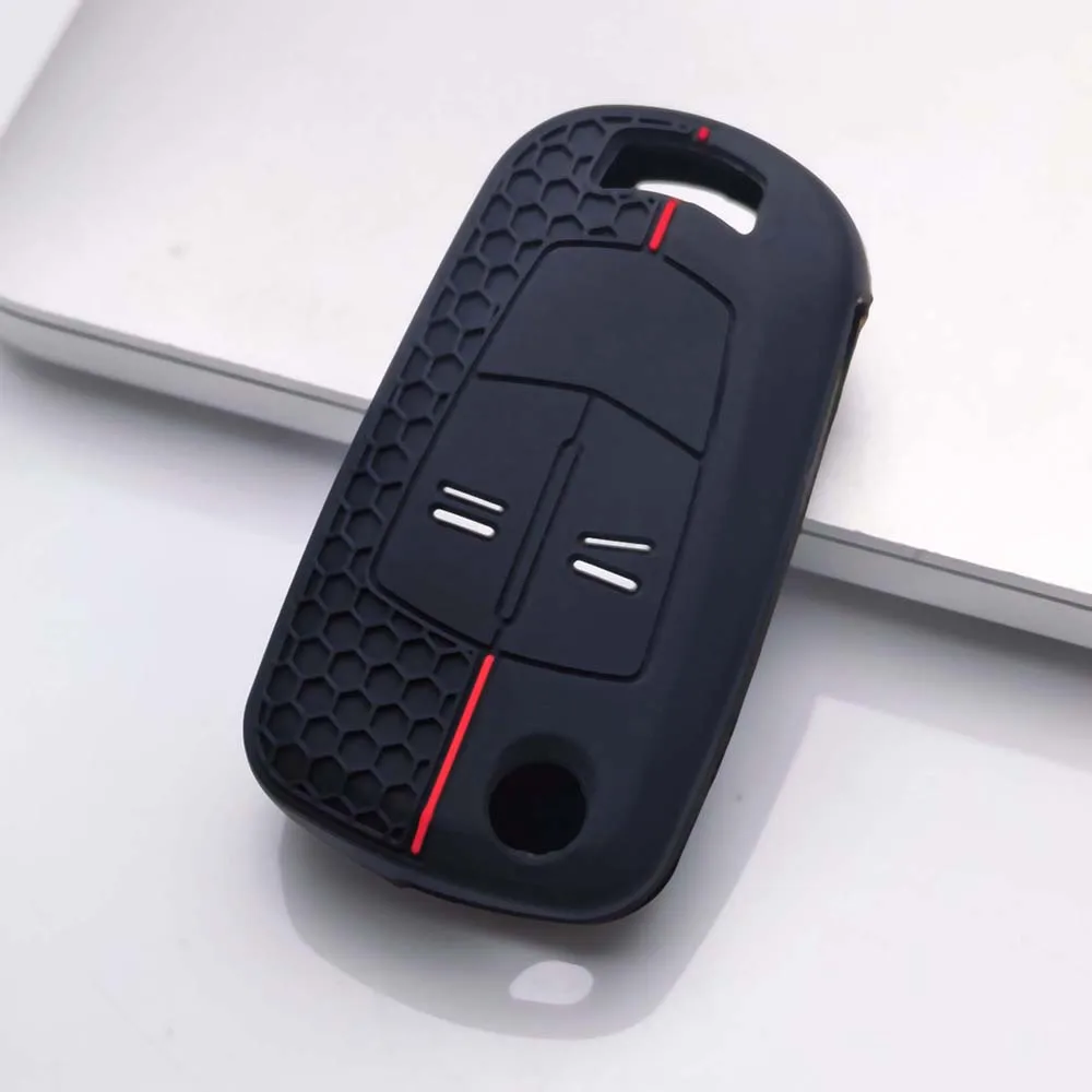 Silicone Car Remote Key Case Cover Shell Fob for Opel Vauxhall Astra H Corsa D Vectra C Zafira Astra Vectra Signum 2/3BNT