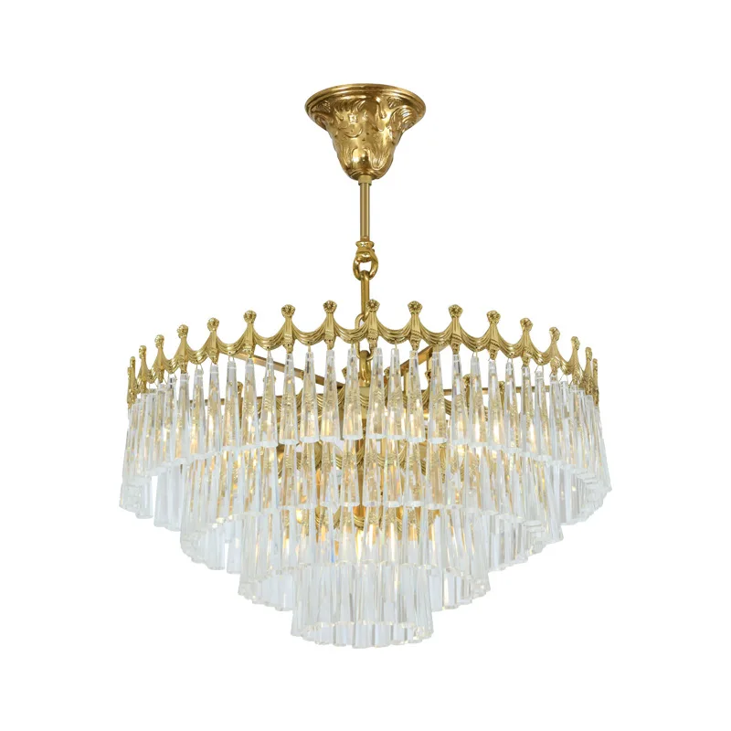 

French crystal ceiling lamp, bedroom dining room European luxury romantic chandelier